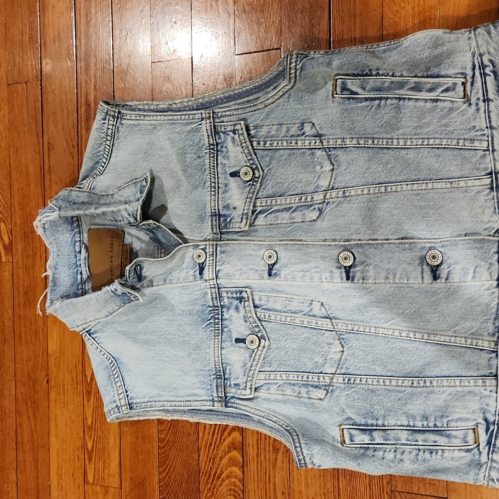 Small American Eagle Denim Vest
